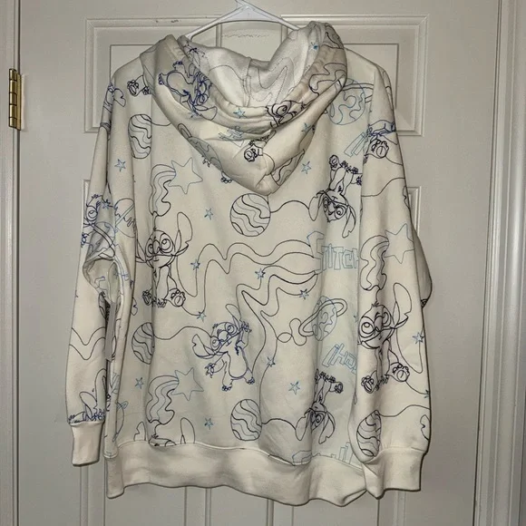 Disney Stitch All Over Print Hoodie XL NWT – See Flaw - Picture 12 of 14